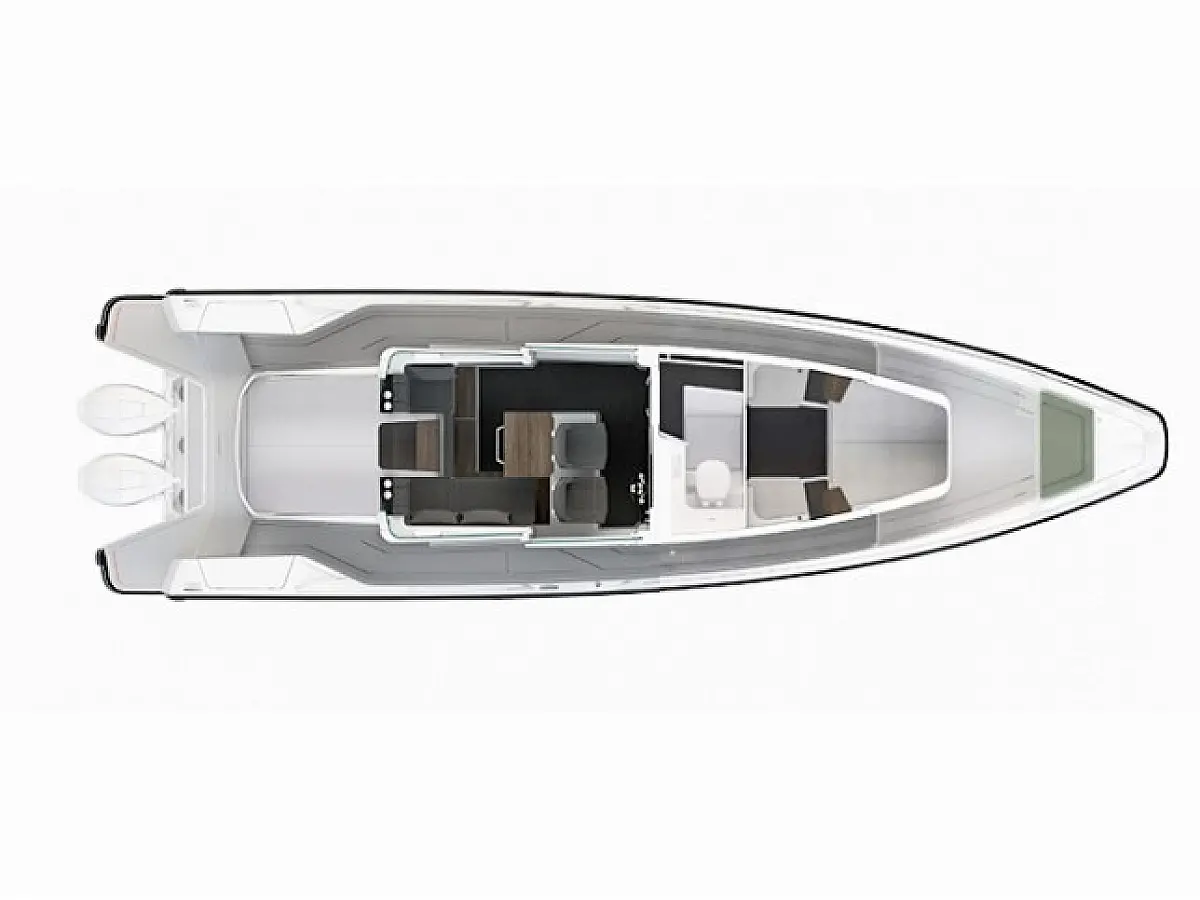 Axopar 37 XC Cross Cabin (2 cabins) - EVA II  - Immagine di layout